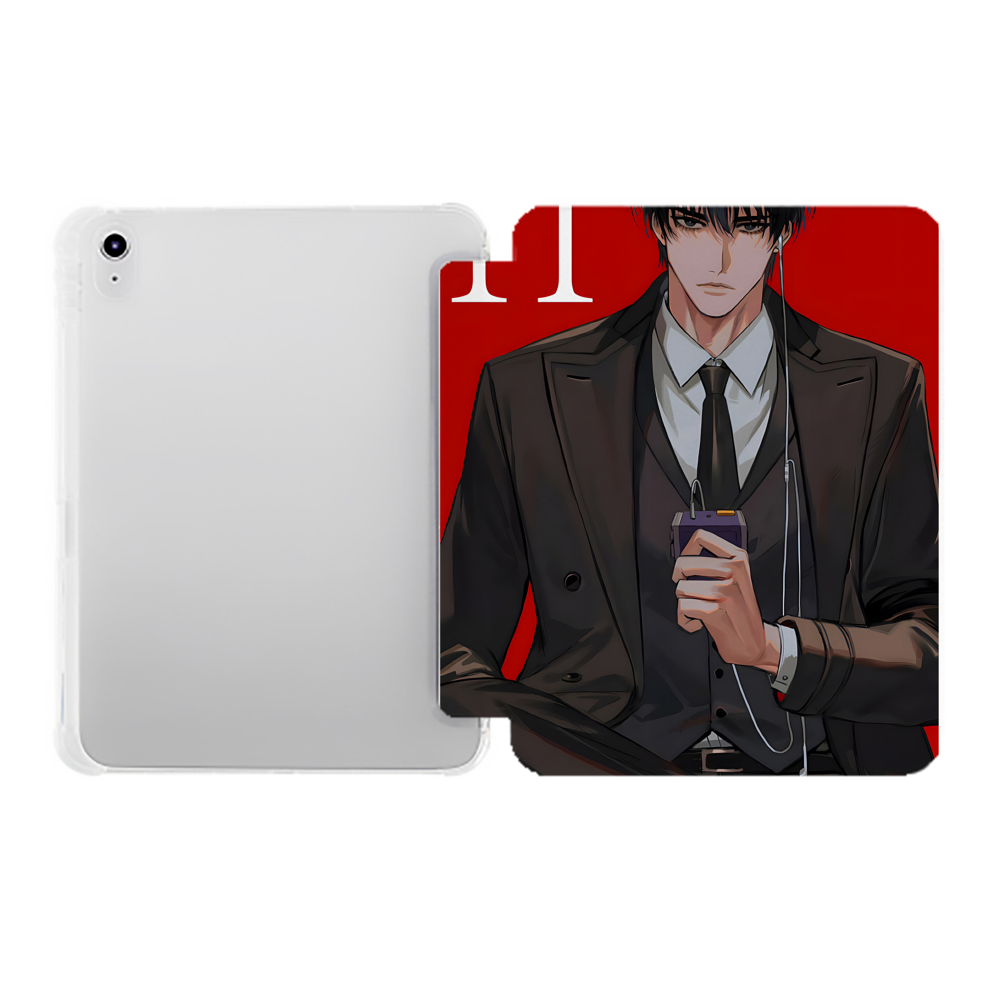 （画像用） SLAM DUNK／スラムダンク IPad ケース ペン収納付き 三つ折りスタンド PUレザー×シリコン 対応機種9.5/10.5/10.9インチ